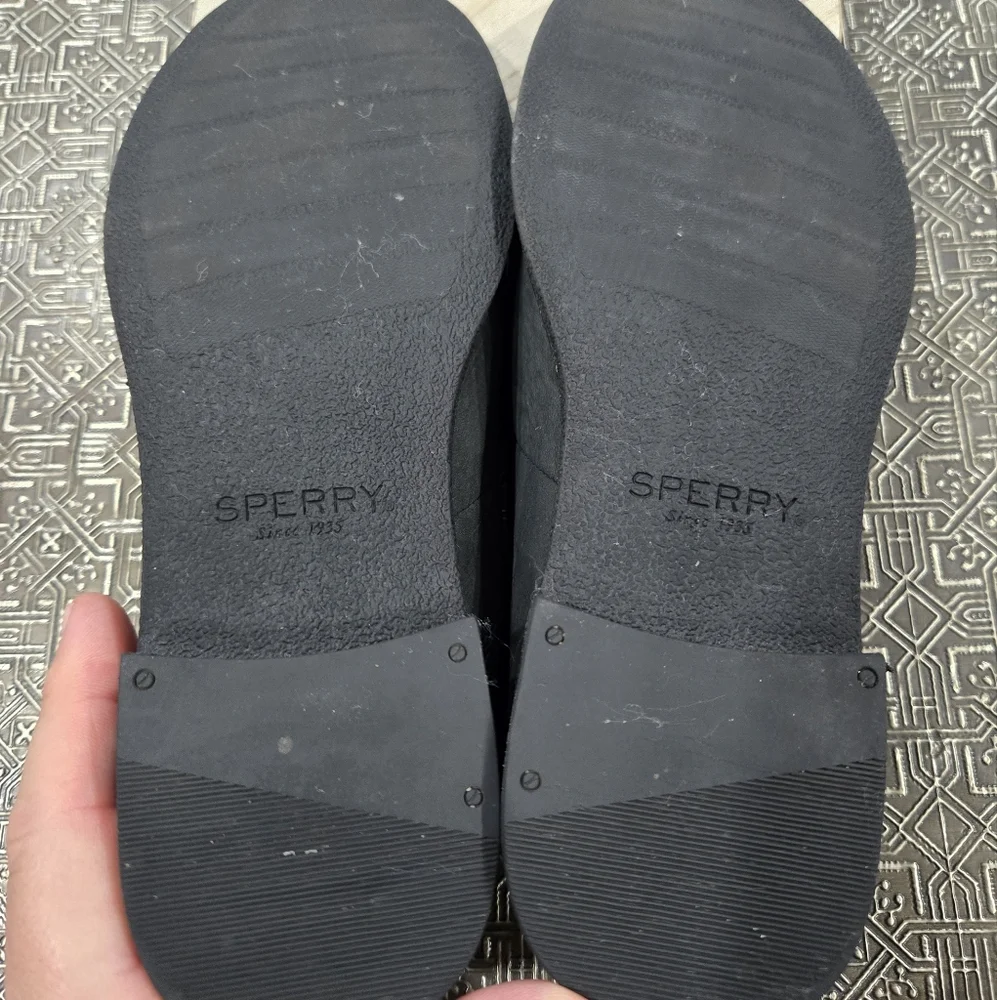 🐢 Sperry Seaport Levy Black Loafer STS82455 Size 8 - Picture 9 of 12